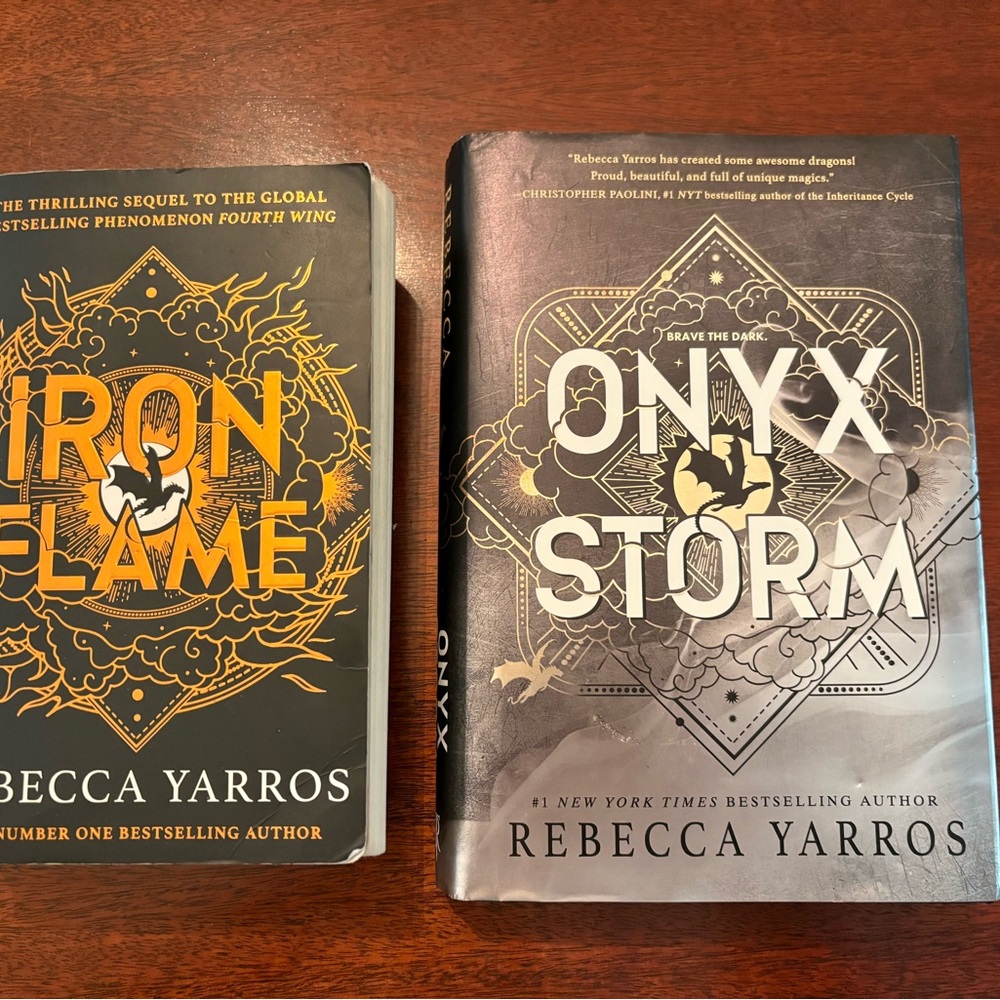 Iron Flame and Onyx Storm Books by Rebecca Yarros